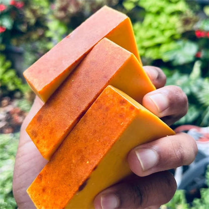 2 Pcs Soap Lemon Turmeric Soap Tablets Deep Cleansing Turmeric Soap Facial and Body Shower Soap Firming Pores and Removing Pigments – for All Skin Types on Clearance