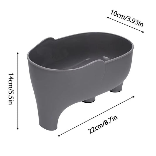 Elephant Drain Basket Multi-Purpose Kitchen Storage Drain Basket Household Fruit and Vegetable Basket Plastic Drain Basket