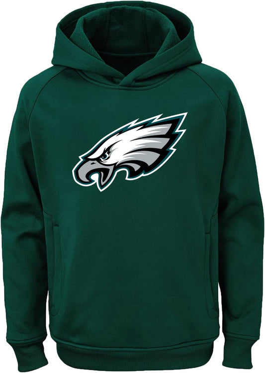 NFL Youth Team Color Performance Primary Logo Pullover Sweatshirt Hoodie